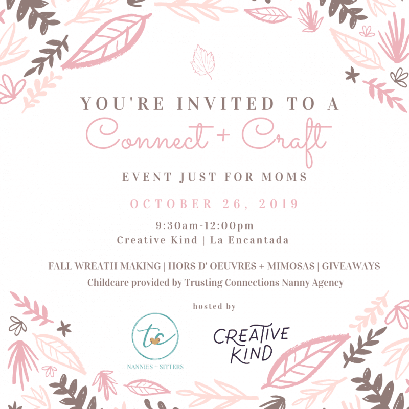 Connect + Craft event for moms